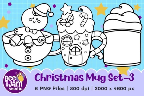 Download Christmas Mug Clipart Set-3 - Christmas mug clipart Collection