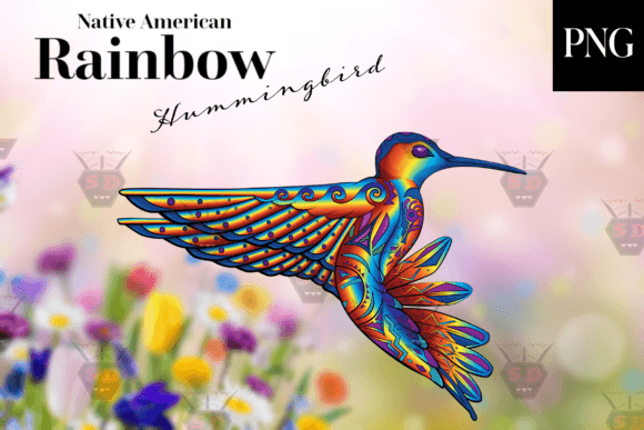 Download Native American Rainbow Hummingbird PNG - Hummingbird png Collection