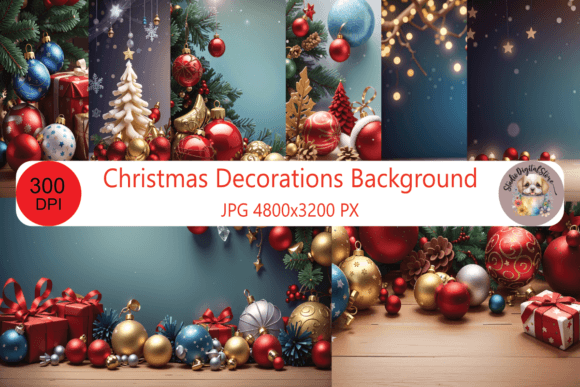 Download Christmas Decorations Background - Premium Bundle
