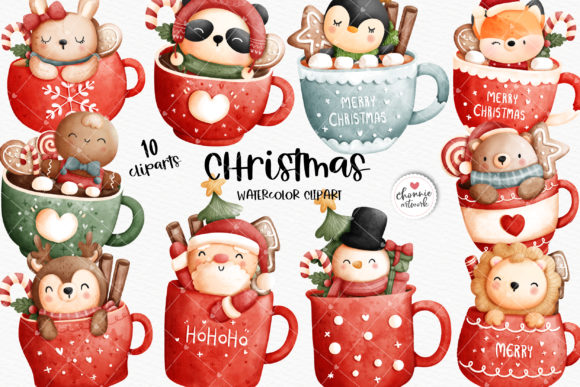 Download Christmas Mug Clipart, Christmas Animal - Christmas mug clipart Collection